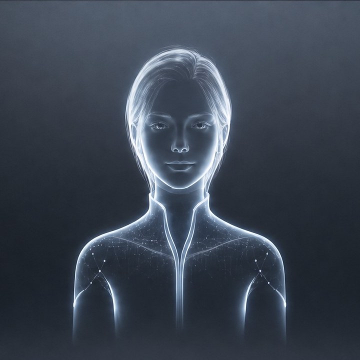 SHADO – цифровой аватар, светящийся силуэт